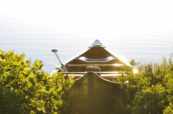 Canoe on shore